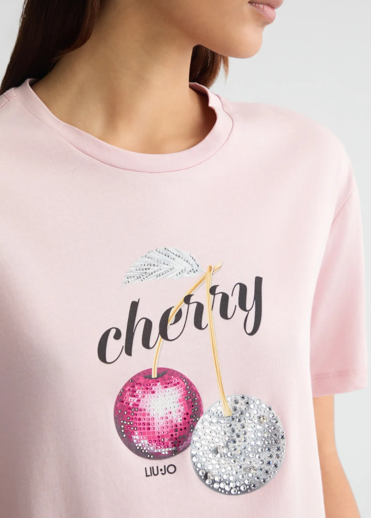 Liu Jo T-shirt avec imprimé et strass|Femme T-Shirts Et Tops