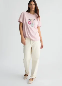 Liu Jo T-shirt avec imprimé et strass|Femme T-Shirts Et Tops