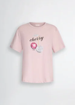 Liu Jo T-shirt avec imprimé et strass|Femme T-Shirts Et Tops