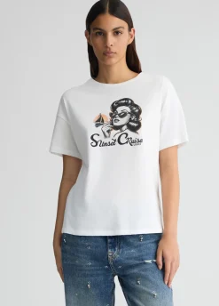Liu Jo T-shirt avec imprimé et strass|Femme T-Shirts Et Tops