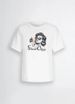 Liu Jo T-shirt avec imprimé et strass|Femme T-Shirts Et Tops