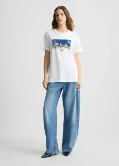 Liu Jo T-shirt avec imprimé et strass|Femme T-Shirts Et Tops