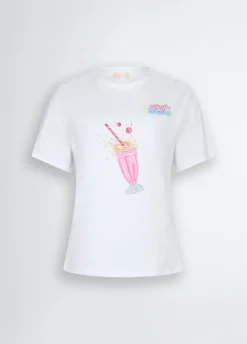 Liu Jo T-shirt avec imprimé et strass|Femme T-Shirts Et Tops