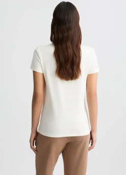 Liu Jo T-shirt avec logo à fleurs et strass|Femme Vêtements De Sport|T-Shirts Et Tops
