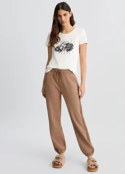 Liu Jo T-shirt avec logo à fleurs et strass|Femme Vêtements De Sport|T-Shirts Et Tops
