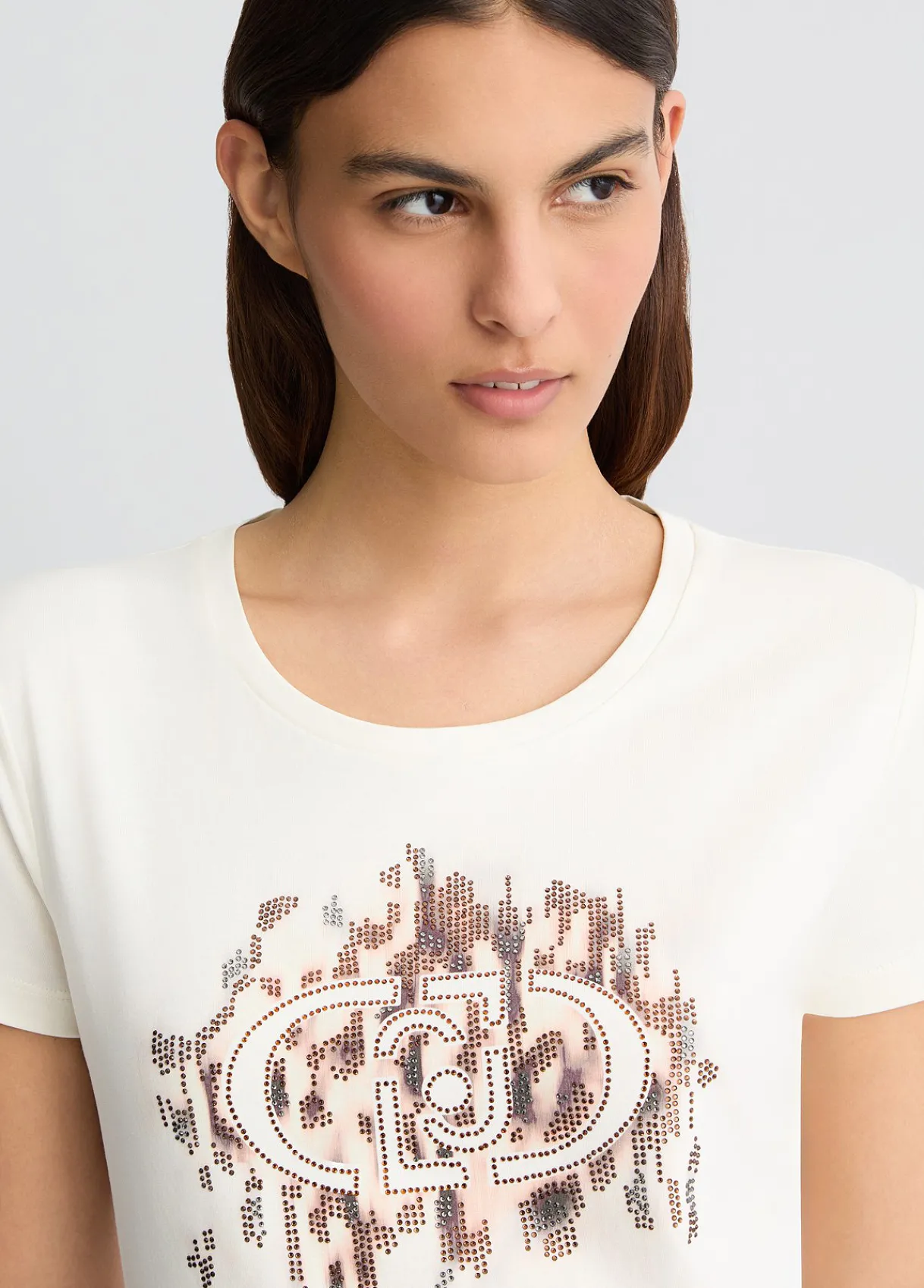 Liu Jo T-shirt avec logo animalier et strass|Femme Vêtements De Sport|T-Shirts Et Tops