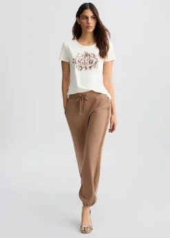 Liu Jo T-shirt avec logo animalier et strass|Femme Vêtements De Sport|T-Shirts Et Tops