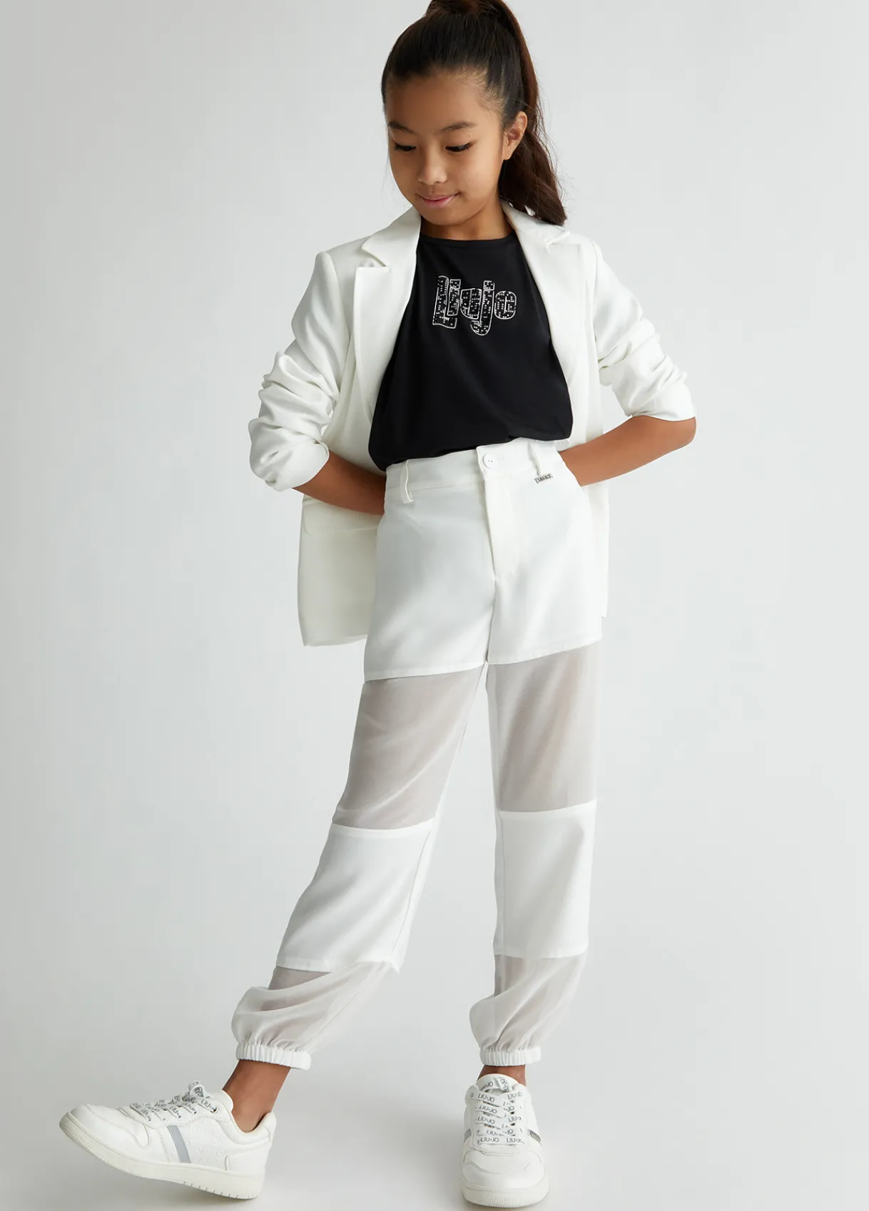 Liu Jo T-shirt avec logo et strass|Enfant T-Shirt
