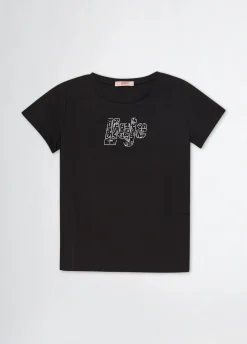 Liu Jo T-shirt avec logo et strass|Enfant T-Shirt