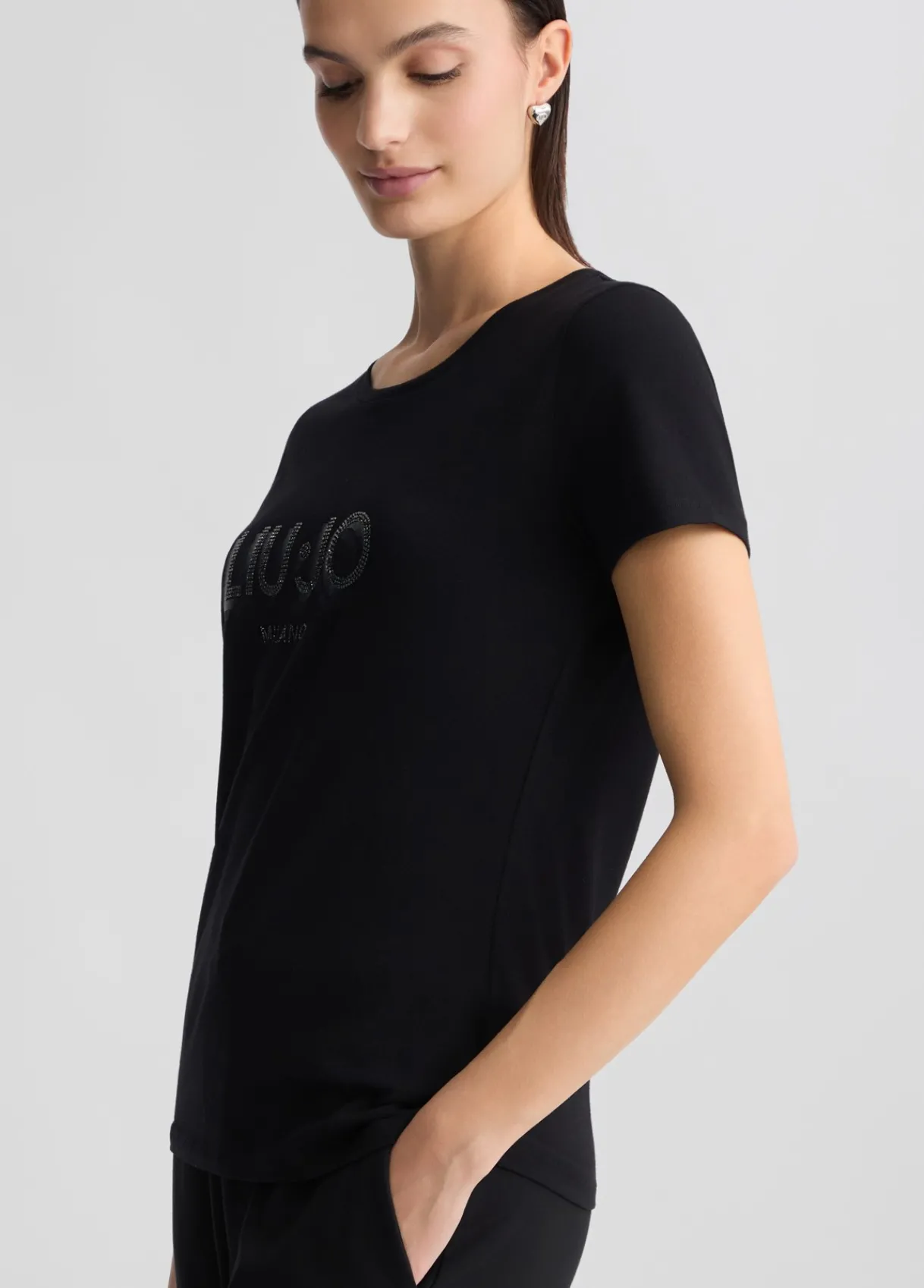 Liu Jo T-shirt avec logo et strass|Femme T-Shirts Et Tops