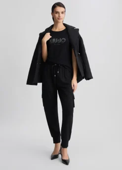 Liu Jo T-shirt avec logo et strass|Femme T-Shirts Et Tops