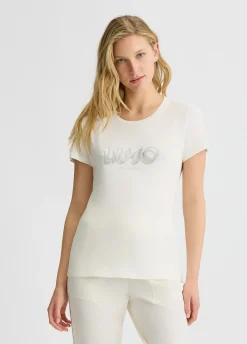 Liu Jo T-shirt avec logo et strass|Femme Vêtements De Sport|T-Shirts Et Tops