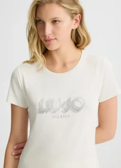 Liu Jo T-shirt avec logo et strass|Femme Vêtements De Sport|T-Shirts Et Tops