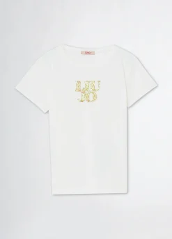 Liu Jo T-shirt avec logo et strass|Enfant T-Shirt