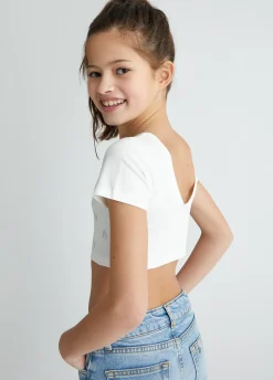Liu Jo T-shirt avec logo et strass|Enfant T-Shirt
