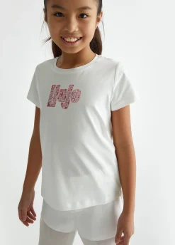 Liu Jo T-shirt avec logo et strass|Enfant T-Shirt