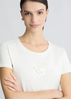 Liu Jo T-shirt avec logo et strass|Femme Vêtements De Sport|T-Shirts Et Tops