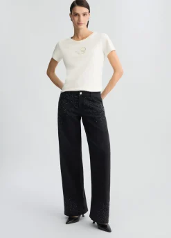 Liu Jo T-shirt avec logo et strass|Femme Vêtements De Sport|T-Shirts Et Tops