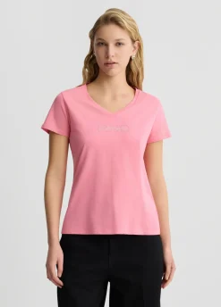 Liu Jo T-shirt avec logo et strass|Femme Vêtements De Sport|T-Shirts Et Tops