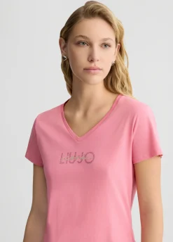 Liu Jo T-shirt avec logo et strass|Femme Vêtements De Sport|T-Shirts Et Tops