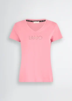 Liu Jo T-shirt avec logo et strass|Femme Vêtements De Sport|T-Shirts Et Tops