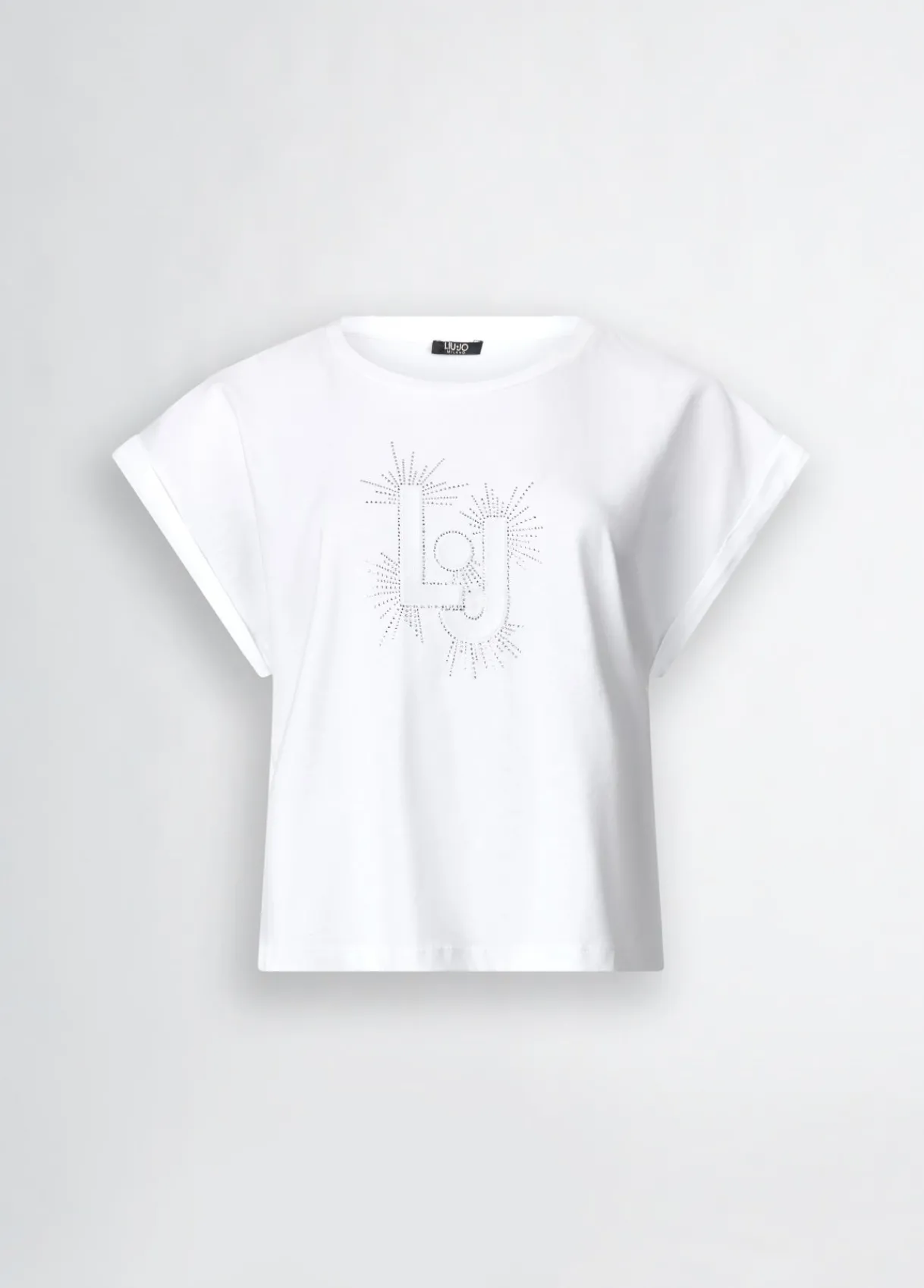 Liu Jo T-shirt avec logo et strass|Femme Mode Plage|T-Shirts Et Tops