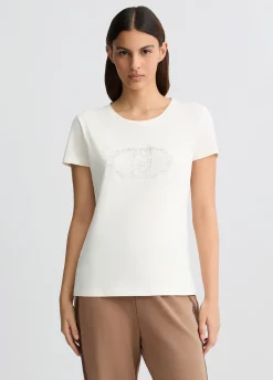 Liu Jo T-shirt avec logo et strass|Femme Vêtements De Sport|T-Shirts Et Tops