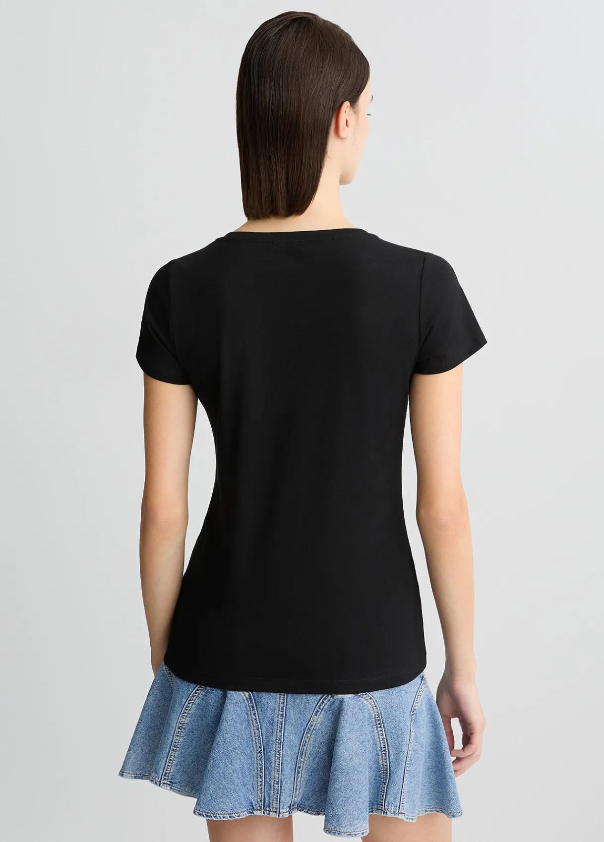 Liu Jo T-shirt avec logo et strass|Femme Mode Plage|T-Shirts Et Tops