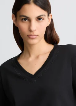 Liu Jo T-shirt avec logo et strass|Femme Vêtements De Sport|T-Shirts Et Tops