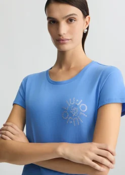 Liu Jo T-shirt avec logo et strass|Femme T-Shirts Et Tops