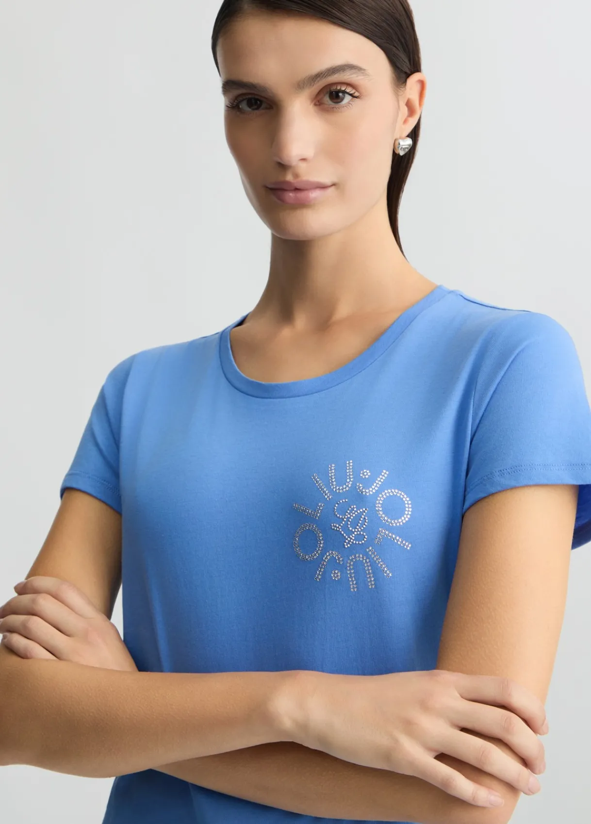 Liu Jo T-shirt avec logo et strass|Femme T-Shirts Et Tops