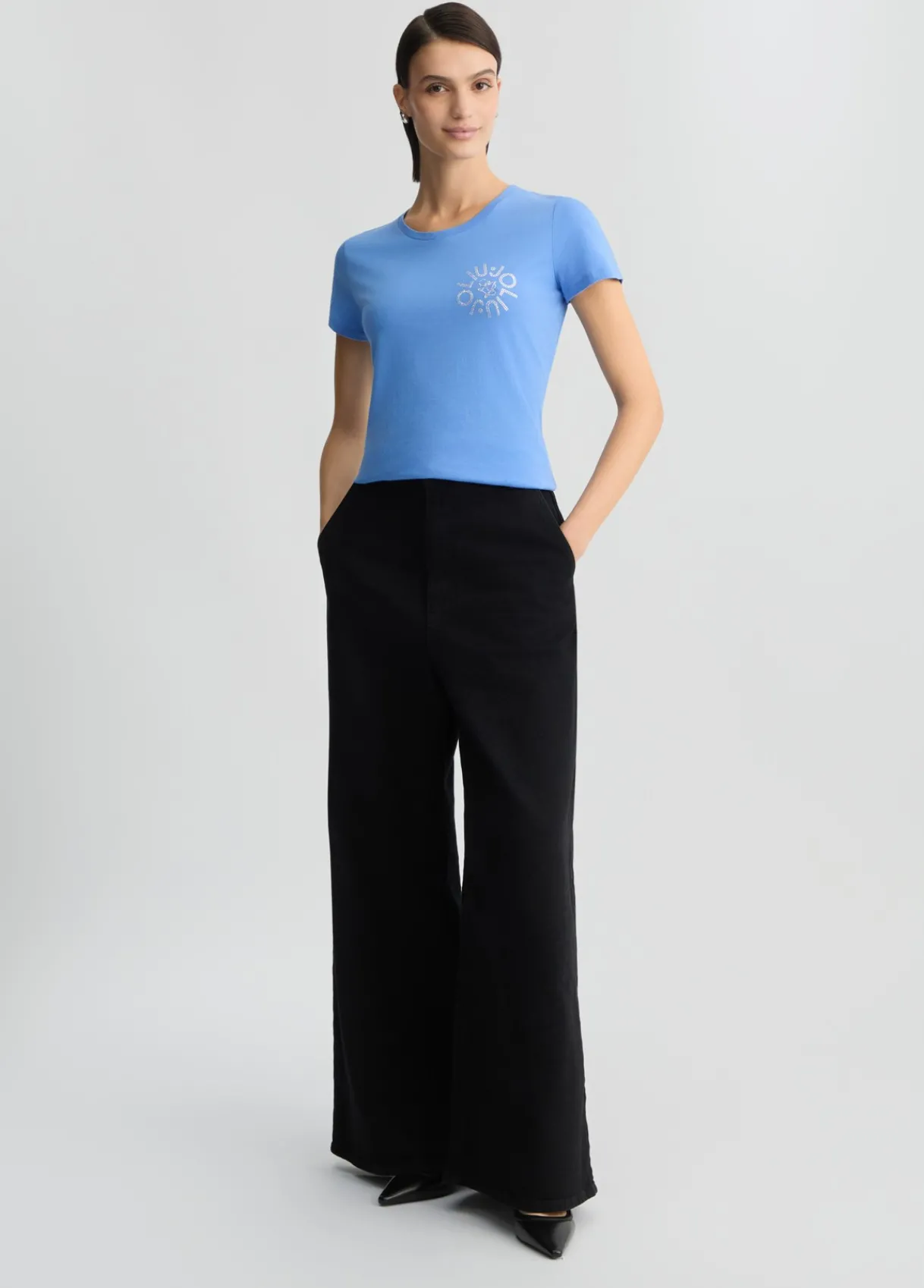 Liu Jo T-shirt avec logo et strass|Femme T-Shirts Et Tops