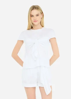 Liu Jo T-shirt avec nœud|Femme T-Shirts Et Tops