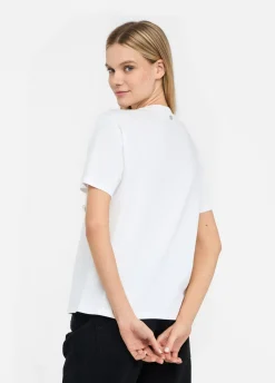 Liu Jo T-shirt avec perles et strass|Femme T-Shirts Et Tops