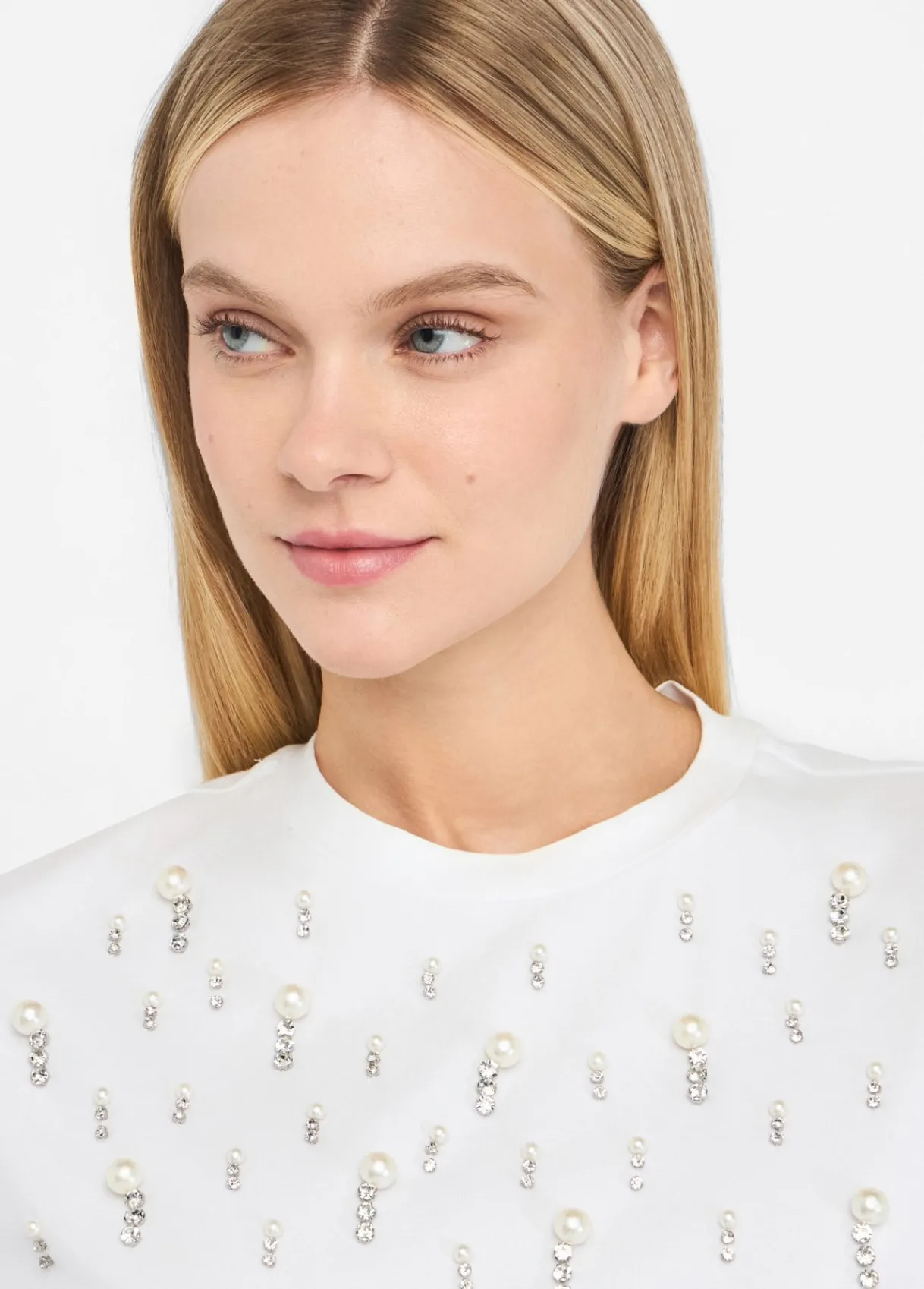 Liu Jo T-shirt avec perles et strass|Femme T-Shirts Et Tops