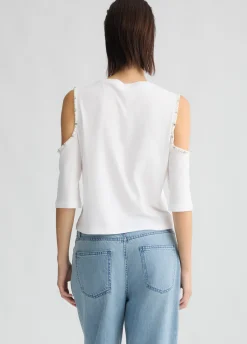 Liu Jo T-shirt avec perles et strass|Femme T-Shirts Et Tops