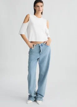 Liu Jo T-shirt avec perles et strass|Femme T-Shirts Et Tops