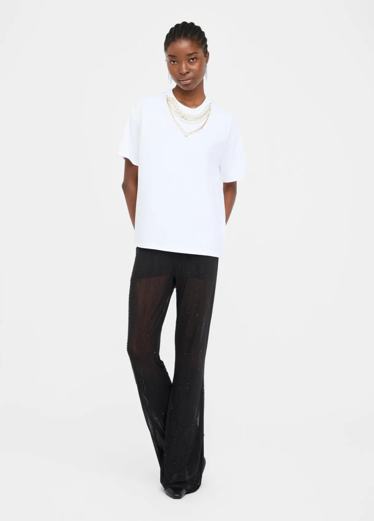 Liu Jo T-shirt avec perles et strass|Femme T-Shirts Et Tops