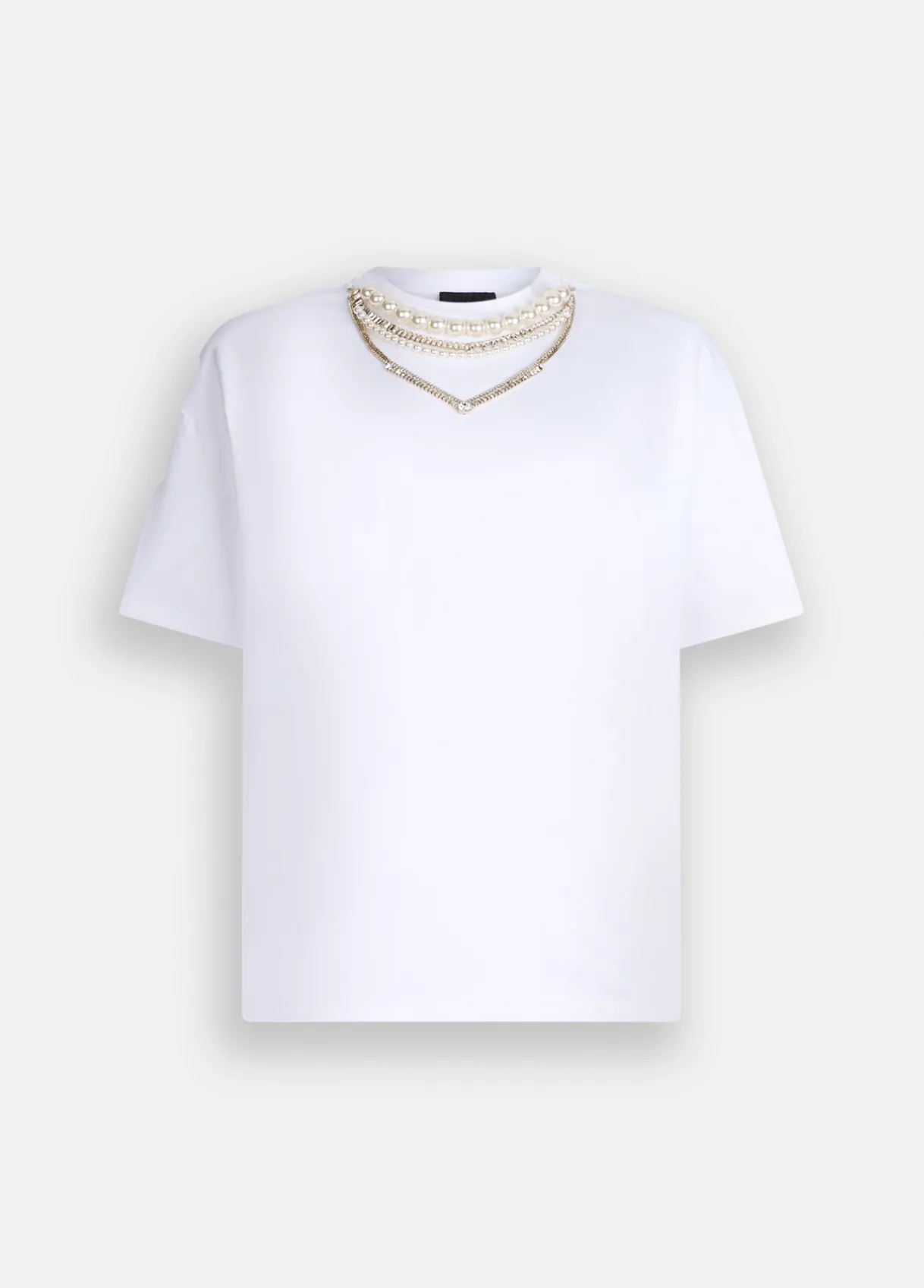 Liu Jo T-shirt avec perles et strass|Femme T-Shirts Et Tops