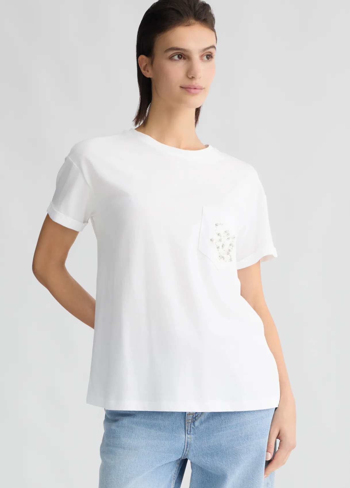Liu Jo T-shirt avec poche|Femme T-Shirts Et Tops