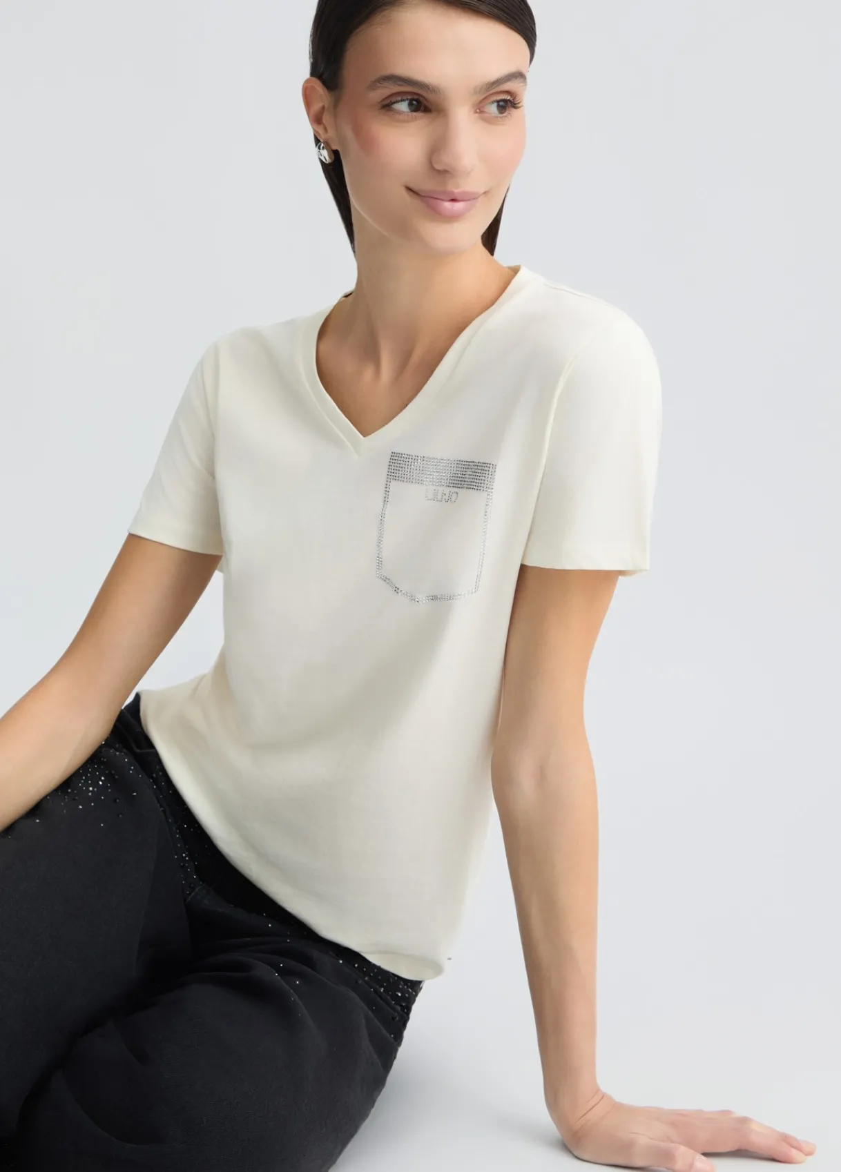 Liu Jo T-shirt avec strass|Femme Vêtements De Sport|T-Shirts Et Tops