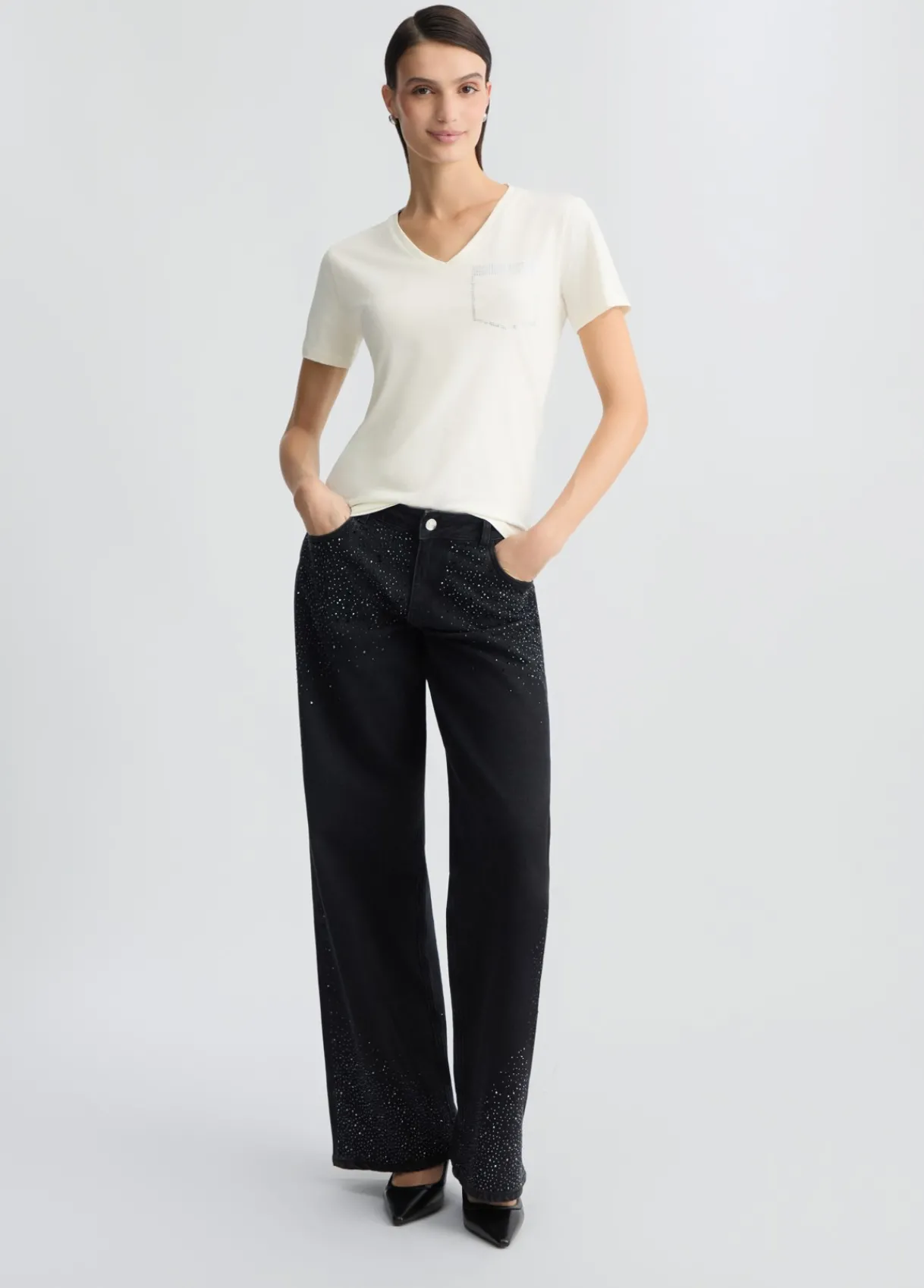 Liu Jo T-shirt avec strass|Femme Vêtements De Sport|T-Shirts Et Tops