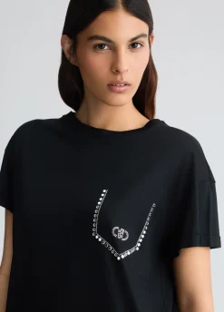 Liu Jo T-shirt avec strass|Femme T-Shirts Et Tops