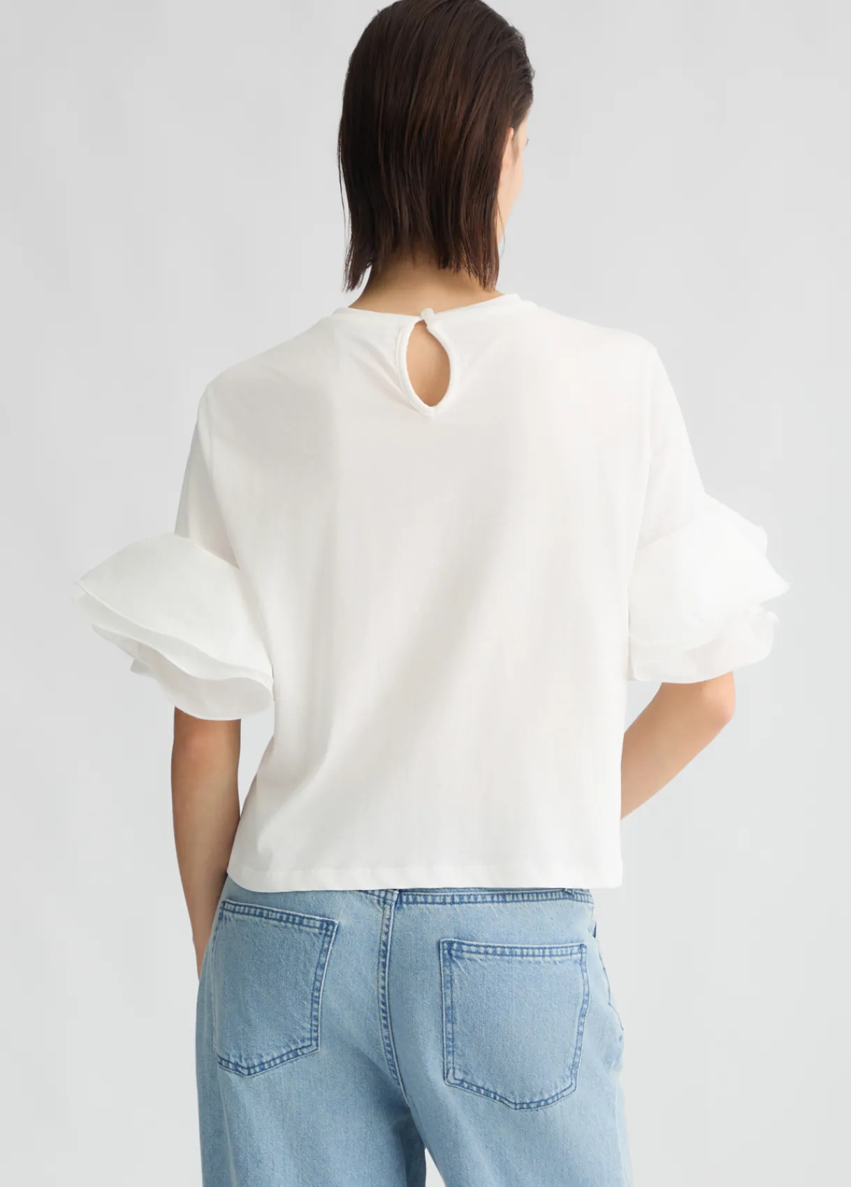 Liu Jo T-shirt avec volants|Femme T-Shirts Et Tops