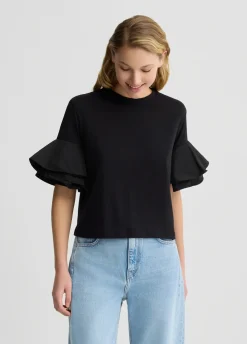 Liu Jo T-shirt avec volants|Femme T-Shirts Et Tops