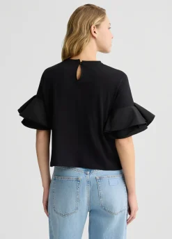 Liu Jo T-shirt avec volants|Femme T-Shirts Et Tops