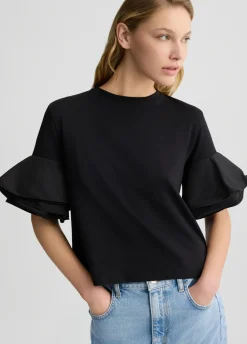 Liu Jo T-shirt avec volants|Femme T-Shirts Et Tops