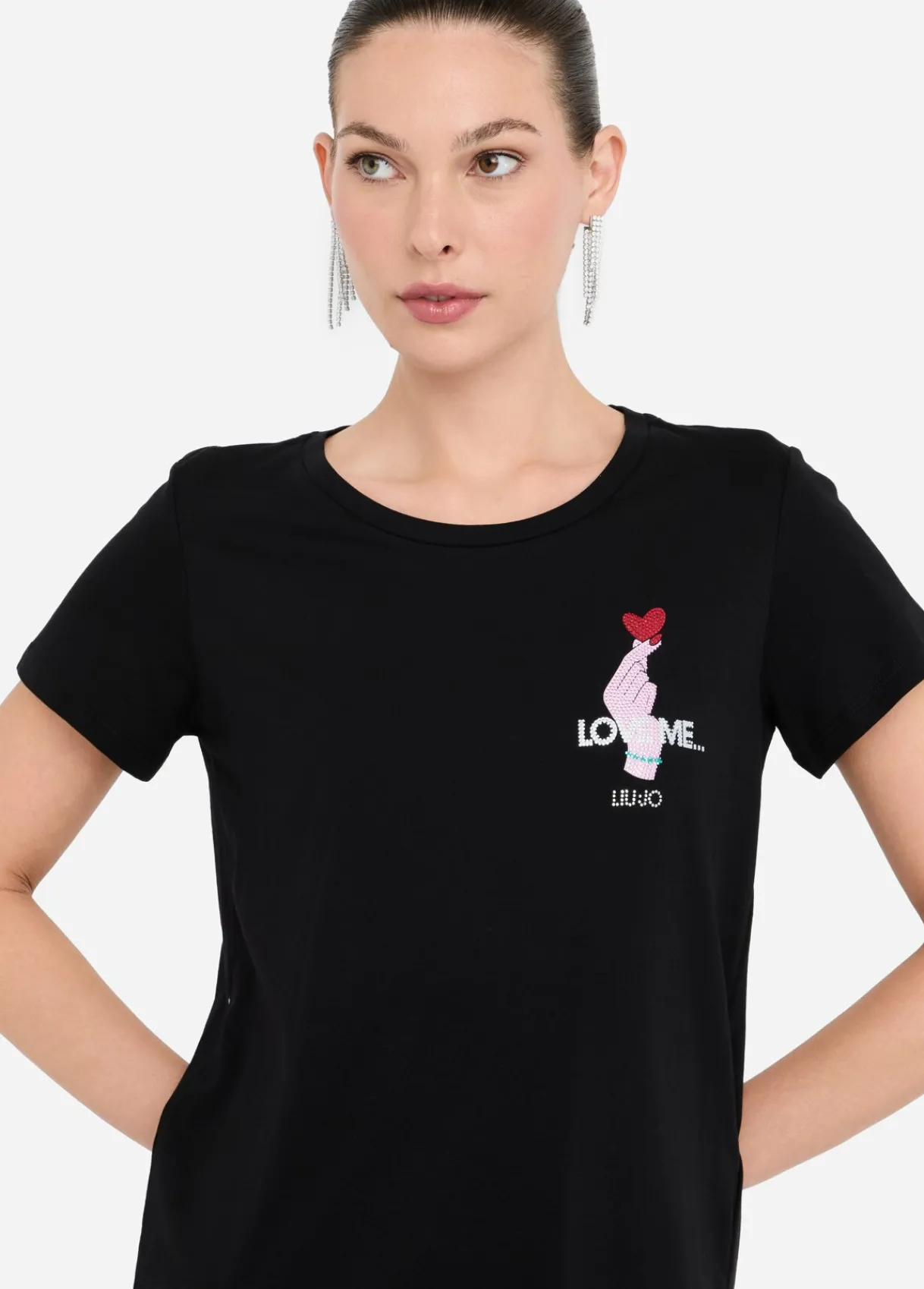 Liu Jo T-shirt en coton|Femme T-Shirts Et Tops