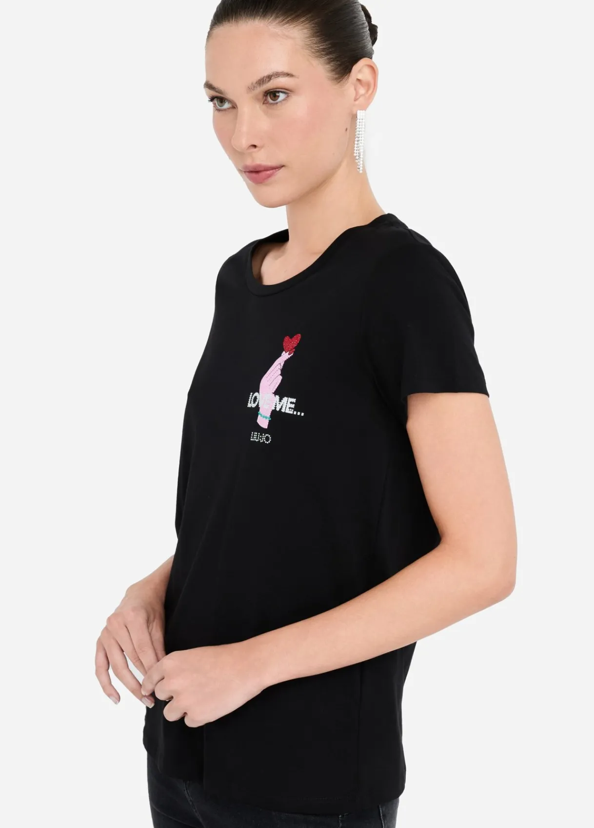 Liu Jo T-shirt en coton|Femme T-Shirts Et Tops