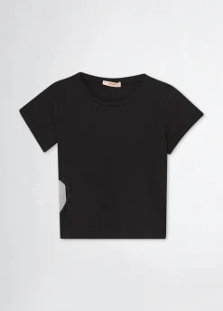 Liu Jo T-shirt en coton avec cœur|Enfant T-Shirt